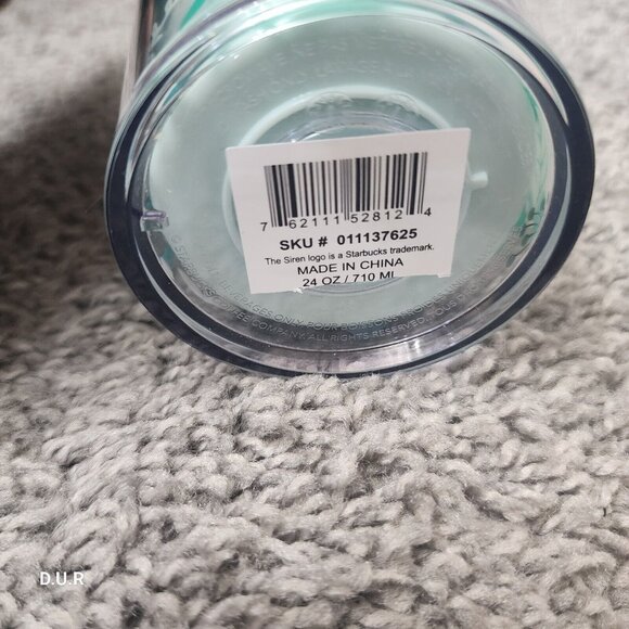 Starbucks Holiday 2022 Enchanted Forrest Venti Tumbler Fox Straw Topper 24oz NEW - Picture 6 of 6